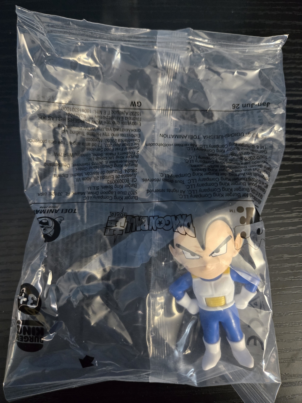 Vegeta 2026 Burger King Action Figure Toy